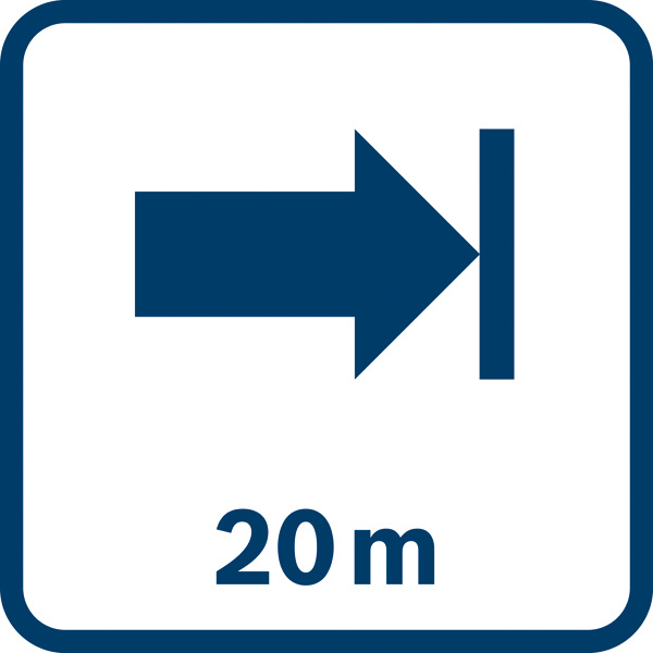 Arbeitsbereich 20 m Logo/Symbolbild