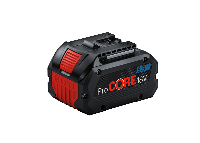 Bosch ProCORE 18 V 5,5 Ah Akkupack. Produktbild dynamisch
