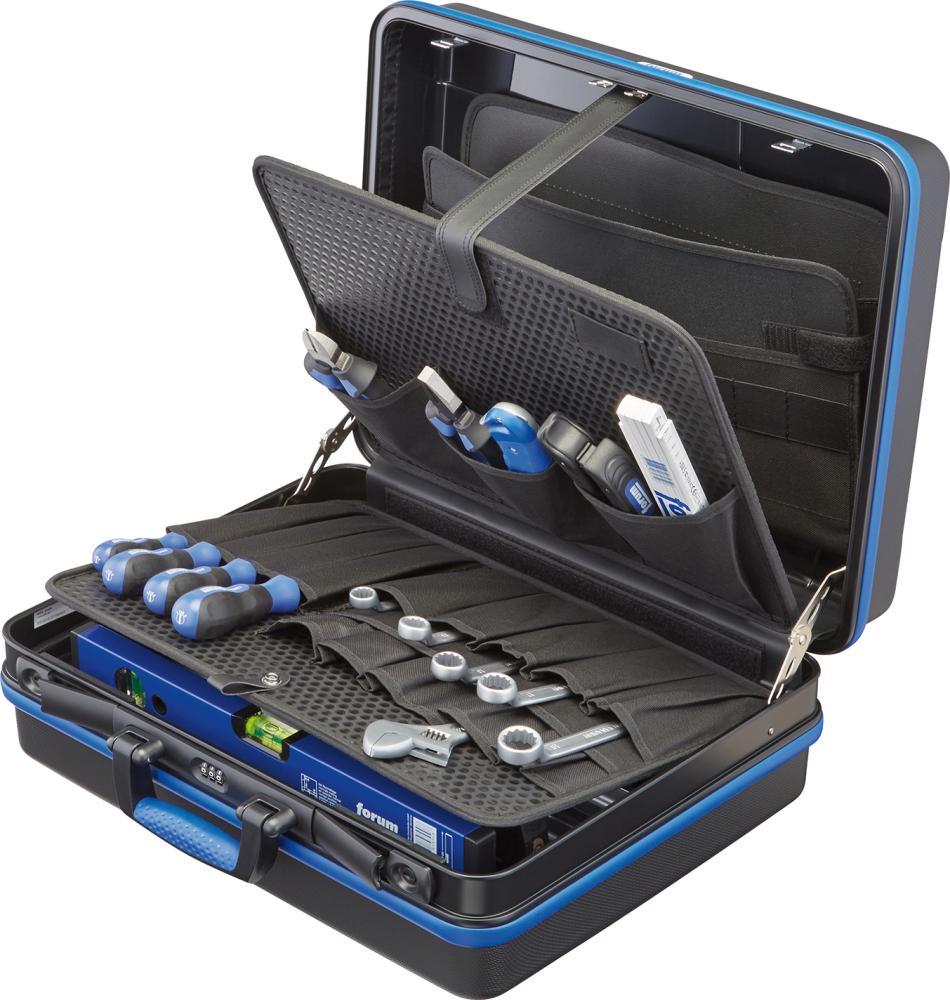 Werkzeugkoffer 455x345x160mm ABS Tafel mit Taschen FORUM Werkzeugkoffer 455x345x160mm ABS Tafel mit Taschen FORUM