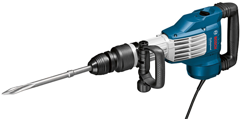 Bosch GSH 11 VC Abbruchhammer mit Meißelaufsatz Produktbild dynamisch