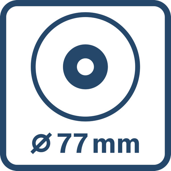 Scheibendurchmesser 77 mm Logo/Symbolbild