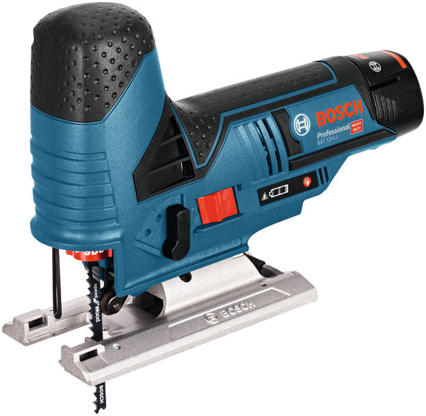Akku-Stichsäge GST 12V-LI von Bosch für präzise Schnitte. Produktbild dynamisch