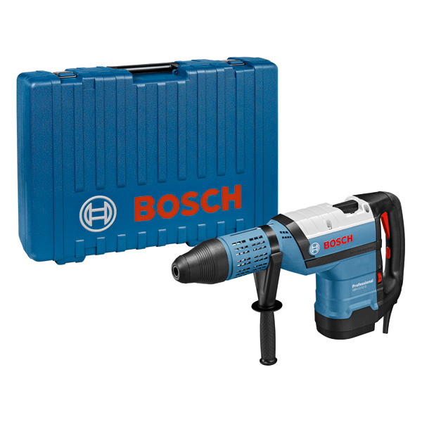 Bosch Bohrhammer GBH 12-52 D mit Tragekoffer. Produktbild Lieferumfang