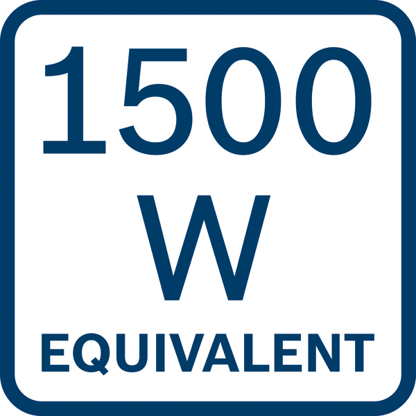1500-Watt-Äquivalent Logo/Symbolbild