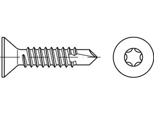 Bohrschrauben DIN 7504 Stahl P 2,9 x 13 -T10 galv. verzinkt, SEKO gal Zn S normal