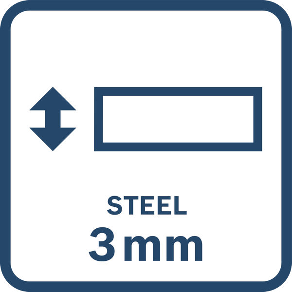 Stahl 3mm Logo/Symbolbild