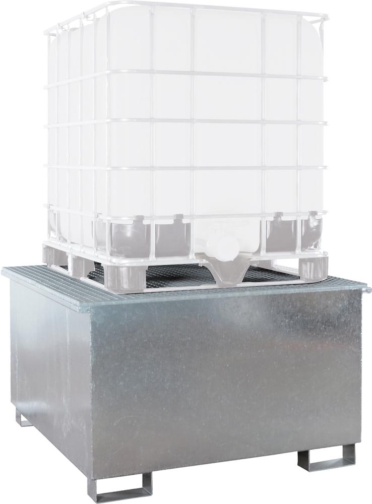 Typ WSP-KTC-05, feuerverzinkt.
Der abgebildete KTC-Behälter gehört nicht zum Lieferumfang.