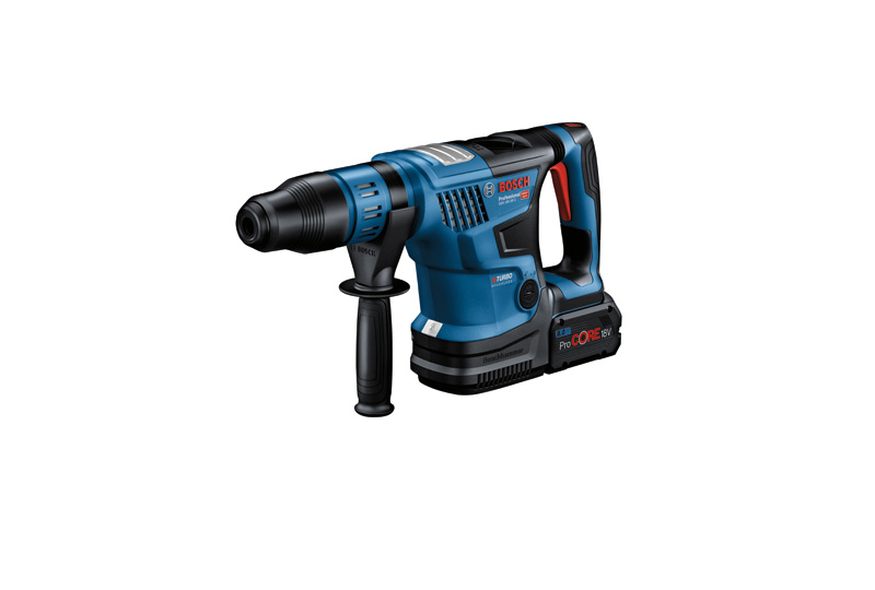 Bosch GBH 18V-36 C Akku-Bohrhammer mit 8Ah Akku. Produktbild dynamisch