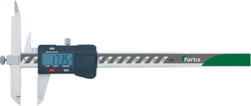 Dig.-Messchieber mit verstellbaren Schenkeln 150mm o.D. FORTIS