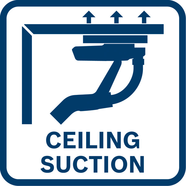 Deckenabsaugung Vorteil-Symbol