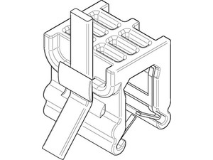 Befestigungsbinder ART 82523 Befestigungsbinder m. Edgeclip PA66HS schwarz 4,6 x 200 S-Q S normal