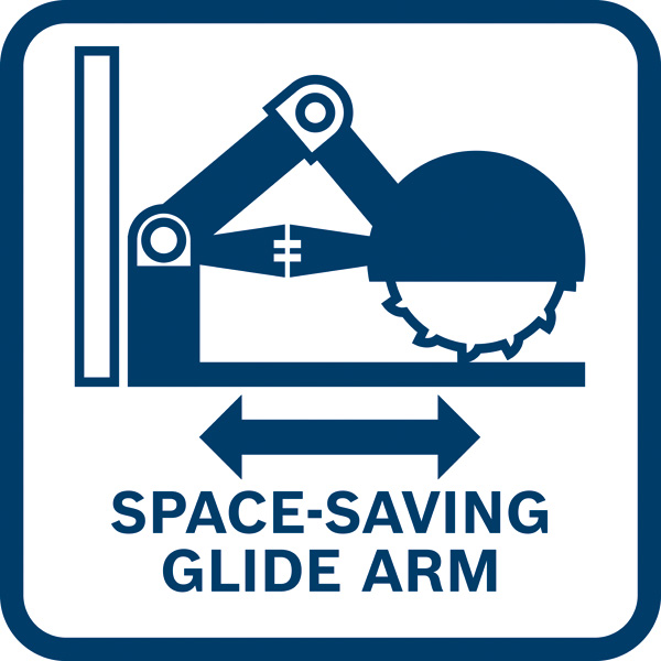 Platzsparender Gleitarm Logo/Symbolbild
