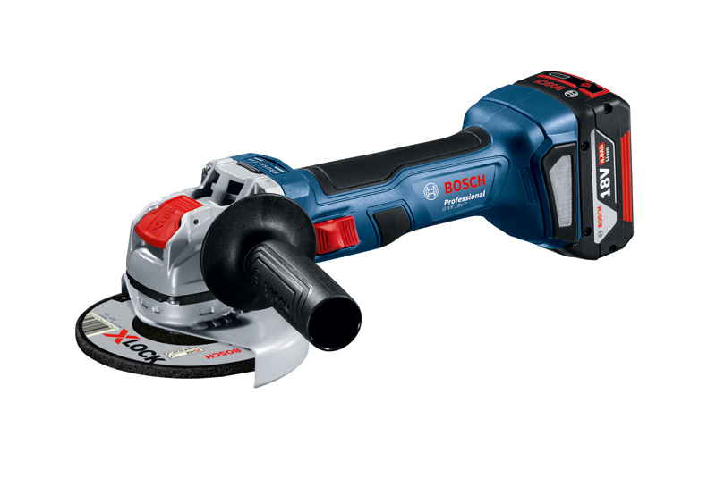 Winkelschleifer GWX 18V-7 von Bosch mit X-LOCK-System. Produktbild
