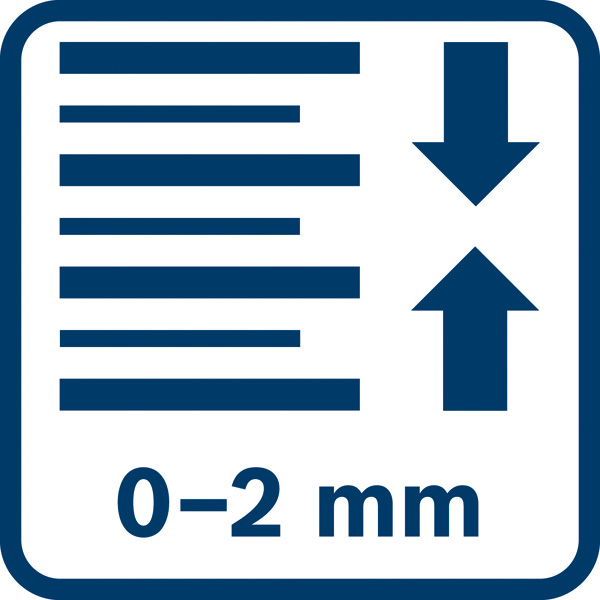 Einstellbare Tiefe 2 mm Logo/Symbolbild