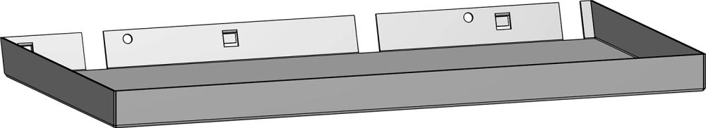Ablagewanne passend f. Lochwände Lochung 10X10 mm RAL 7021 Ablagewanne passend f. Lochwände Lochung 10X10 mm RAL 7021