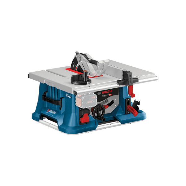 Akku-Tischkreissäge GTS 18V-216 von Bosch für präzise Schnitte. Produktbild Lieferumfang