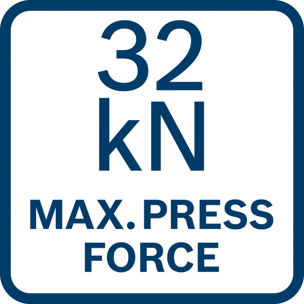 32 kN maximale Presskraft Logo/Symbolbild