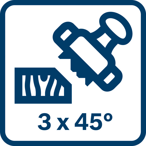 3 x 45° Gehrungsschnitte Logo/Symbolbild