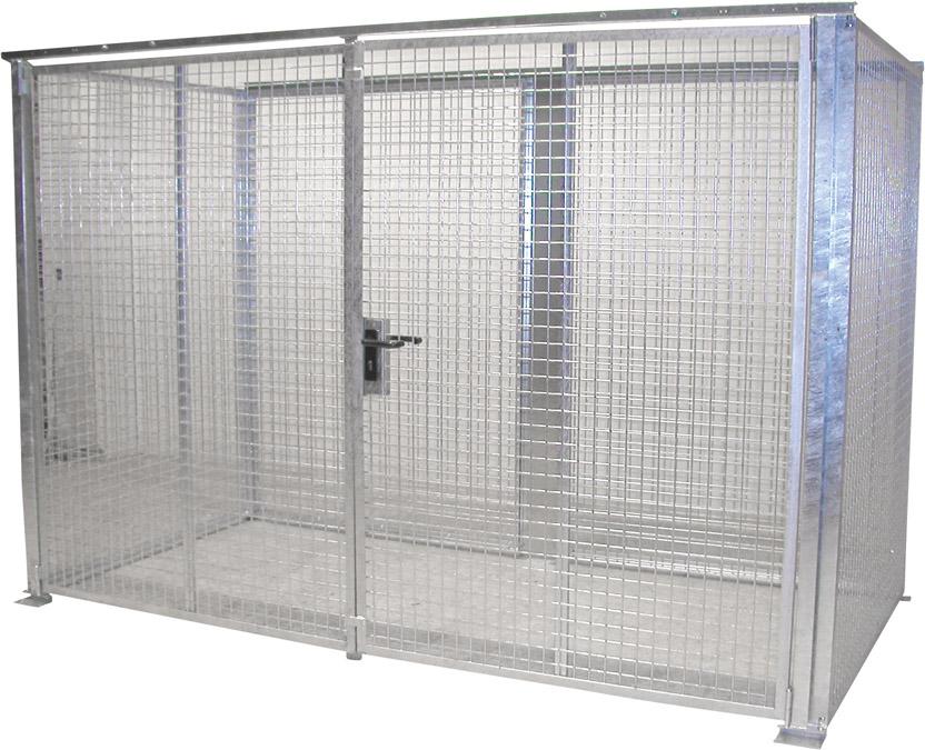 BAUER Gasflaschen-Container GFC-M4-DF 3100x1500x2100mm
