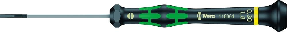 Elektronik- Schraubendreher Schlitz 1,8x0,3x60mm Wera