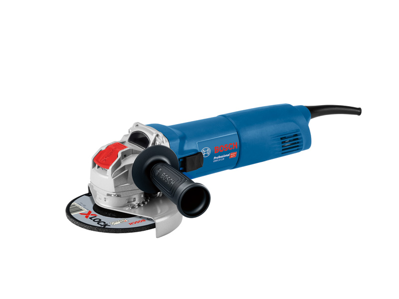 Bosch GWX 14-125 Winkelschleifer mit X-LOCK-System. Produktbild dynamisch