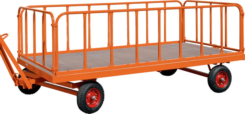 ROLLCART 4 Stahlrohrwändef. Industriean 3000x1500-mm Höhe 750mm steckbar L-ängsseiten einhängbar