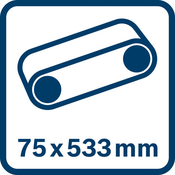 Schleifband 75x533mm Logo/Symbolbild