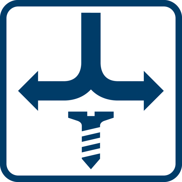 Vorwärts-Rückwärtsdrehung Logo/Symbolbild