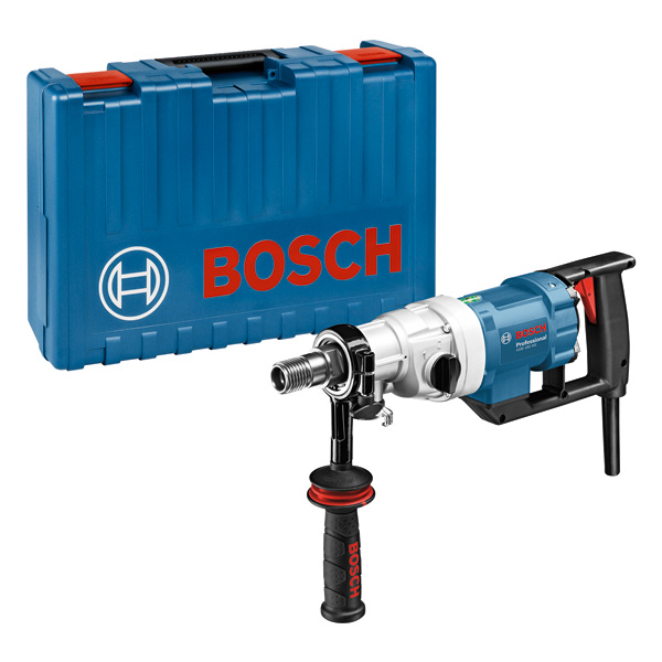 Bosch GDB 180 WE Diamantbohrmaschine mit Tragekoffer. Produktbild Lieferumfang