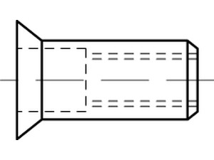 Blindnietmuttern ART 88424 Blindniet-Mu. A 2 Seko M 4 / 1,5 - 3,0 S normal