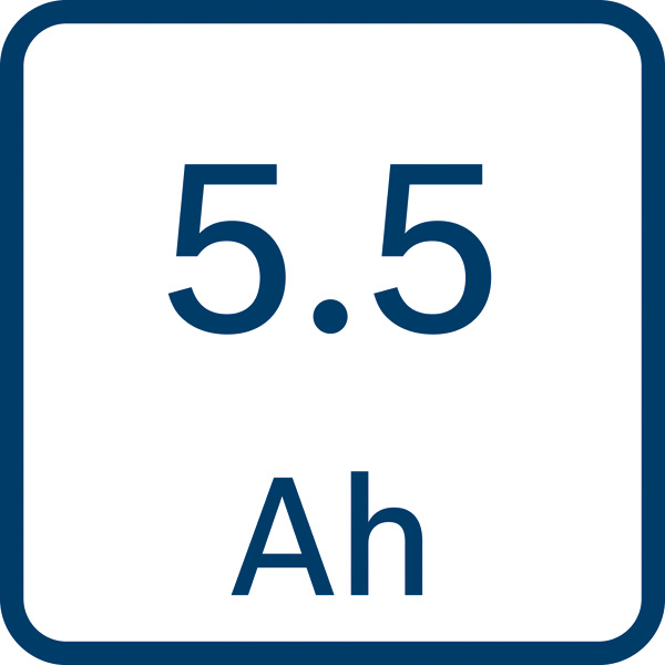 5,5 Ah Logo/Symbolbild