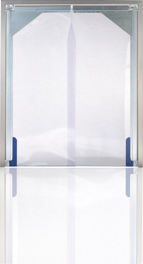 Pendeltür H2000xB1500 mm klar mit Gewebe