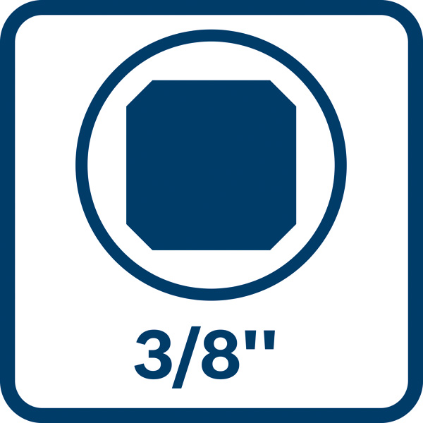 3/8 Zoll Bitaufnahme Logo/Symbolbild