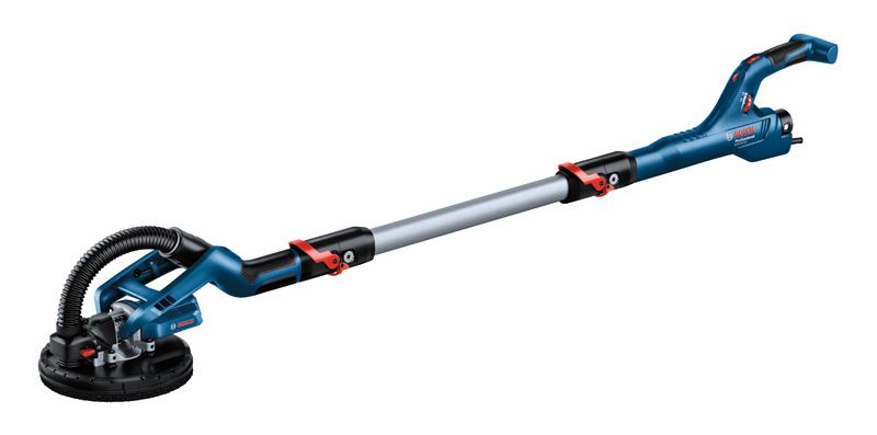 Trockenbauschleifer GTR 55-225 von Bosch mit ausziehbarem Griff. Produktbild dynamisch