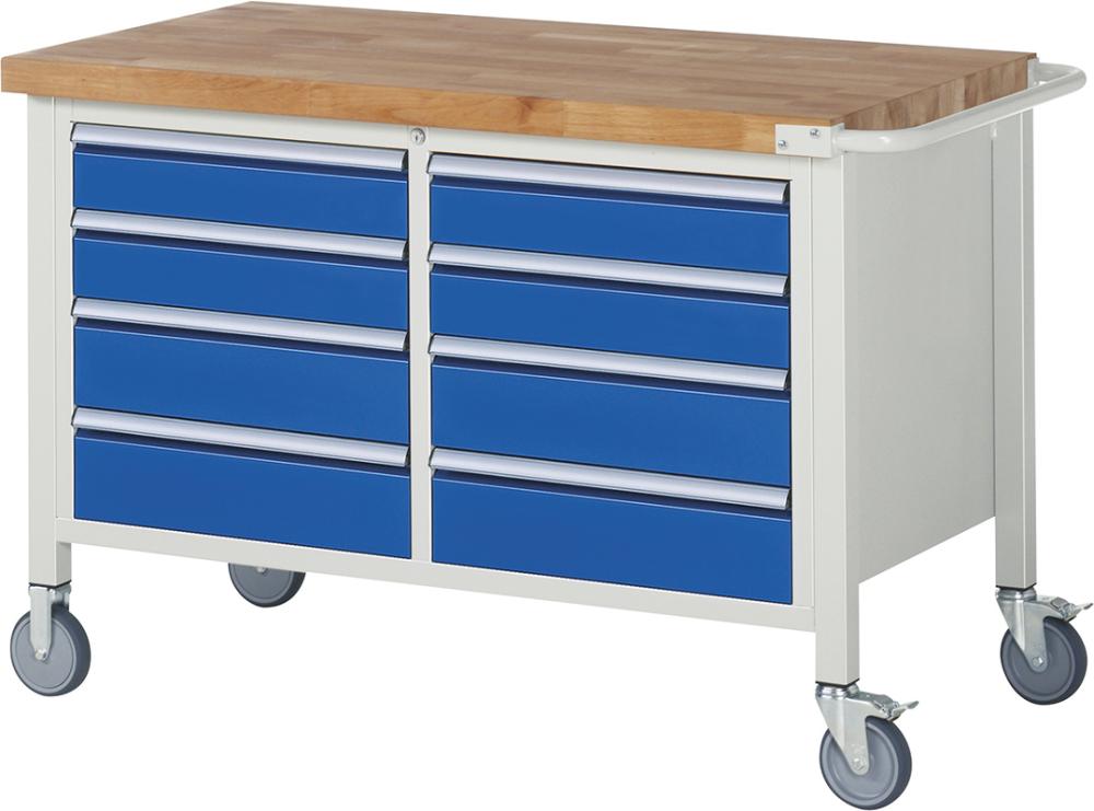 Fahrbare Werkbank 8000 - Modell 8477 B1250 x T700 x H880 mm Fahrbare Werkbank 8000 - Modell 8477 B1250 x T700 x H880 mm
