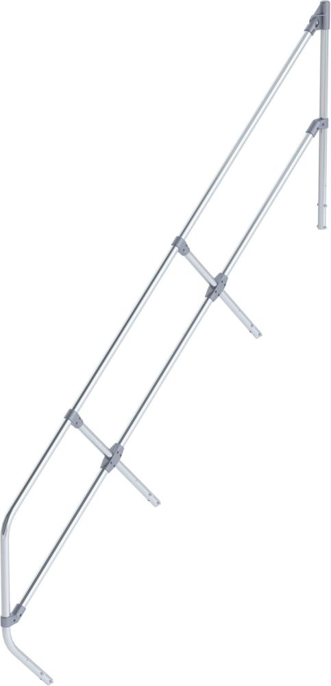 Zweiter Handlauf für Treppe 45 Grad 10 Stufen Zweiter Handlauf für Treppe 45 Grad 10 Stufen