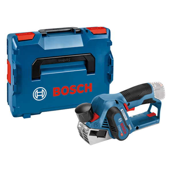 Akku-Hobel GHO 12V-20 von Bosch mit Tragetasche. Produktbild Lieferumfang