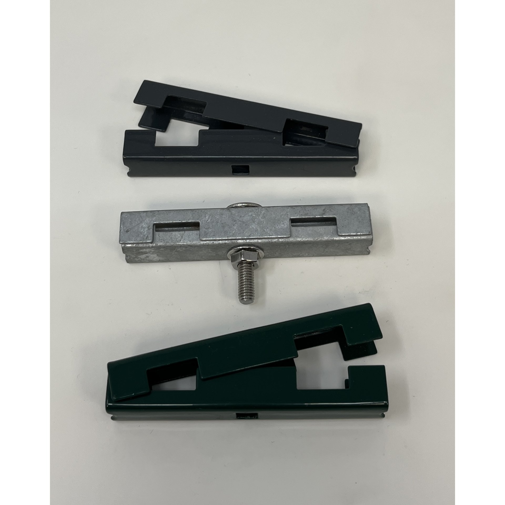 Doppelstabmattenverbinder verzinkt (1 Paar=2 U-Teile + Schraube)