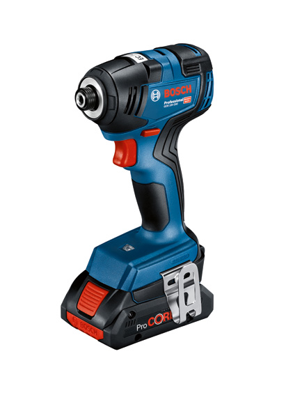 Bosch GDR 18V-200 Schlagschrauber mit ProCORE18V-Akku. Produktbild dynamisch