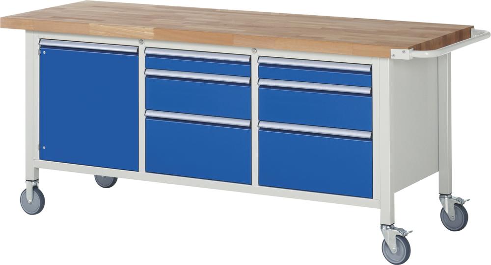 Fahrbare Werkbank 8000 - Modell 8570 B2000 x T700 x H880 mm Fahrbare Werkbank 8000 - Modell 8570 B2000 x T700 x H880 mm
