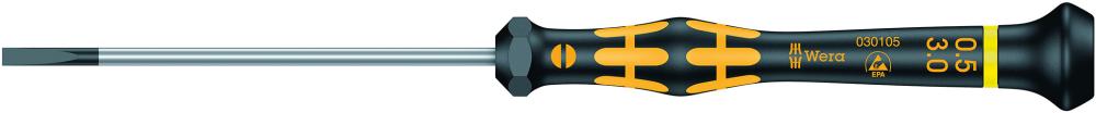 Elektronik- Schraubendreher ESD Schlitz 3x0,5x80mm Wera Elektronik- Schraubendreher ESD Schlitz 3x0,5x80mm Wera