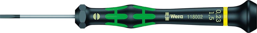 Elektronik- Schraubendreher Schlitz 1,5x0,23x40mm Wera Elektronik- Schraubendreher Schlitz 1,5x0,23x40mm Wera