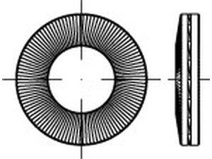 Nord-Lock Scheiben ART 88132 Nord-Lock X-series Scheiben NLX10 (10,5 x 16,6 x 3) flZnnc flZn S normal