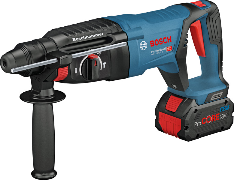 Bosch GBH 18V-26 D Akku-Bohrhammer SDS plus. Produktbild dynamisch