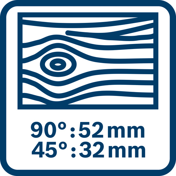 Holzsägetiefe Logo/Symbolbild