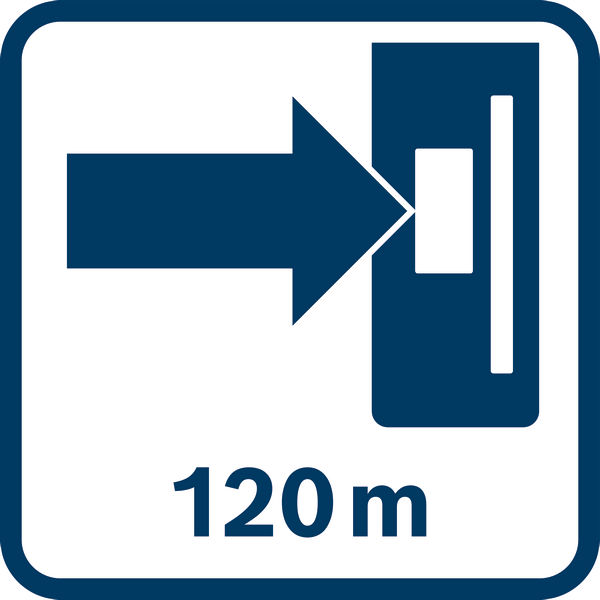 Arbeitsbereich 120 m Logo/Symbolbild