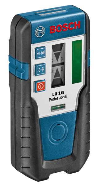 Bosch LR 1G Laserempfänger mit 150 m Reichweite. Produktbild dynamisch