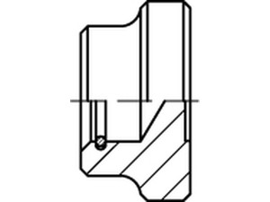 Druckstücke DIN 6311 Stahl S 12 M 6 mit Sprengring S normal