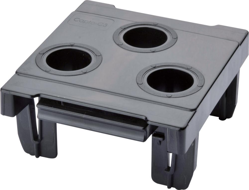 CNC-Kunststoffeinsatz Capto 3, 3 Aufnahmen CNC-Kunststoffeinsatz Capto 3, 3 Aufnahmen