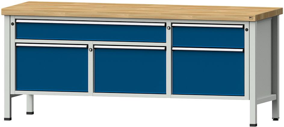Kombiwerkbank 2000 mm 50 mm Mod. 280 V RAL 7035/5010 Kombiwerkbank 2000 mm 50 mm Mod. 280 V RAL 7035/5010